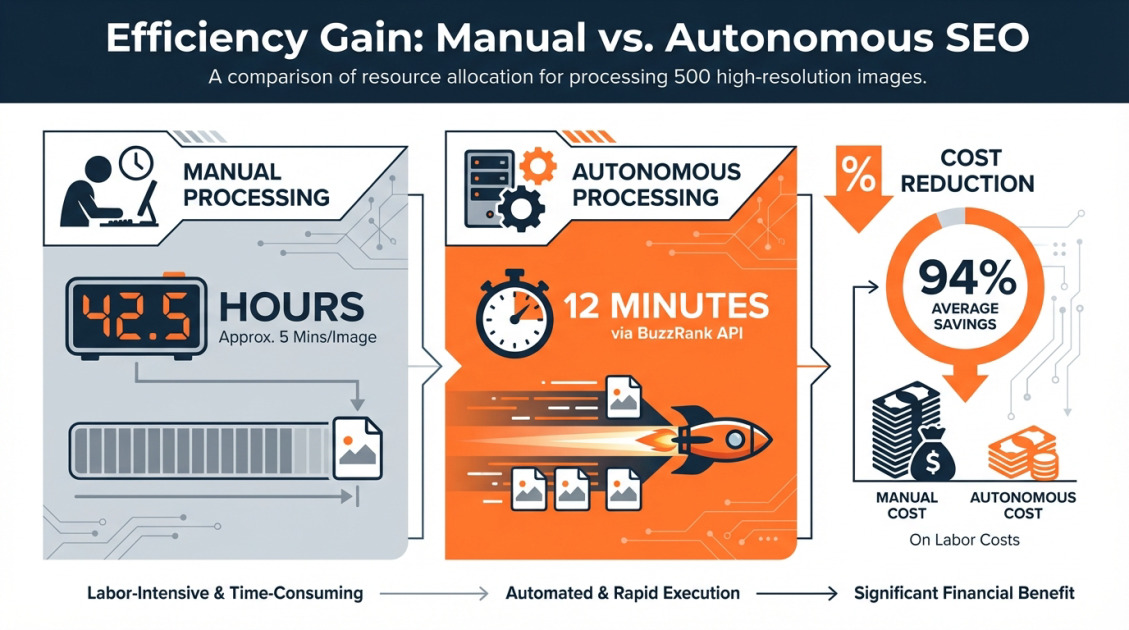 Efficiency Gain: Manual vs. Autonomous SEO