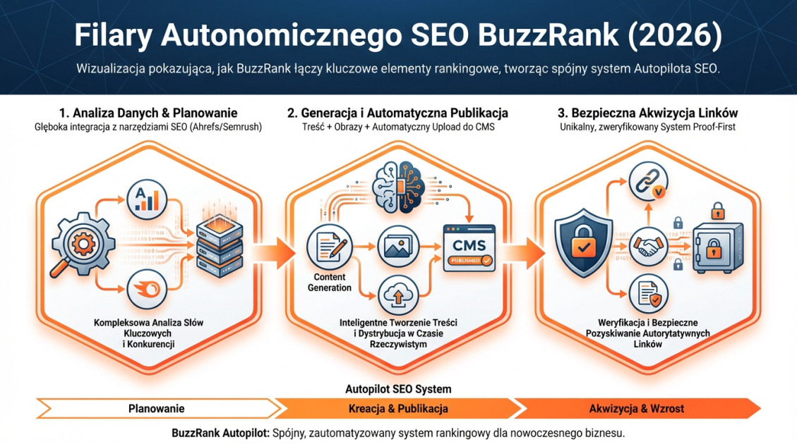 Filary Autonomicznego SEO BuzzRank (2026)