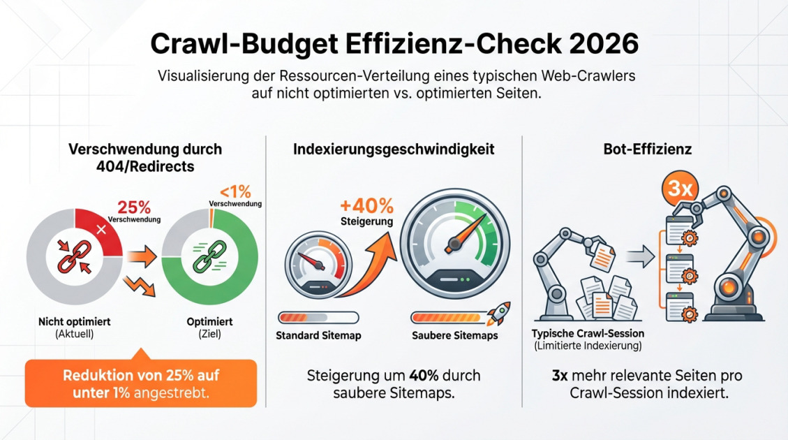 Crawl-Budget Effizienz-Check 2026