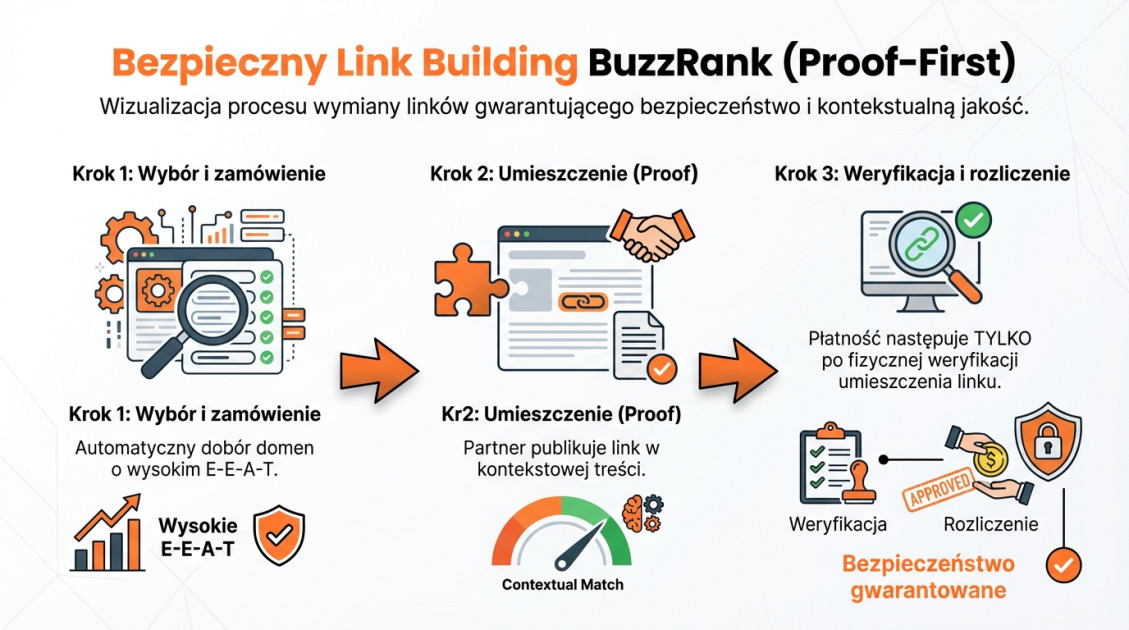 Bezpieczny Link Building BuzzRank (Proof-First)