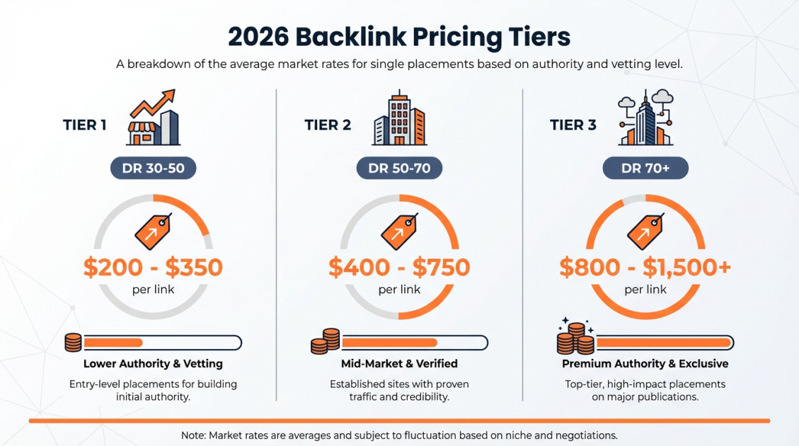 2026 Backlink Pricing Tiers