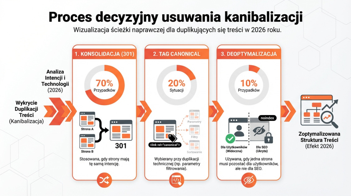 Proces decyzyjny usuwania kanibalizacji