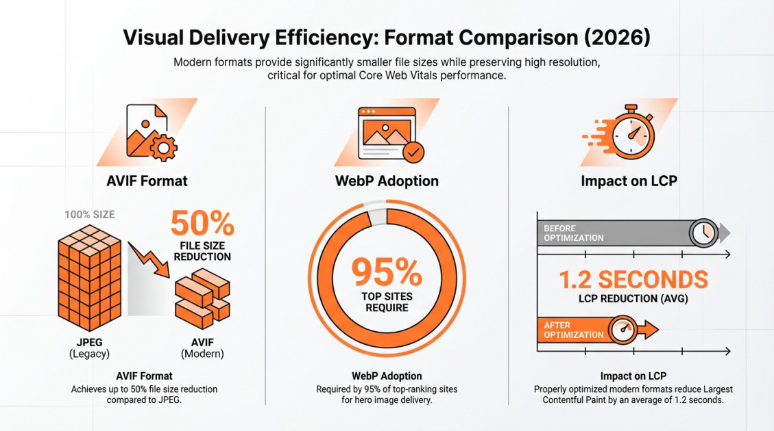 Visual Delivery Efficiency: Format Comparison (2026)