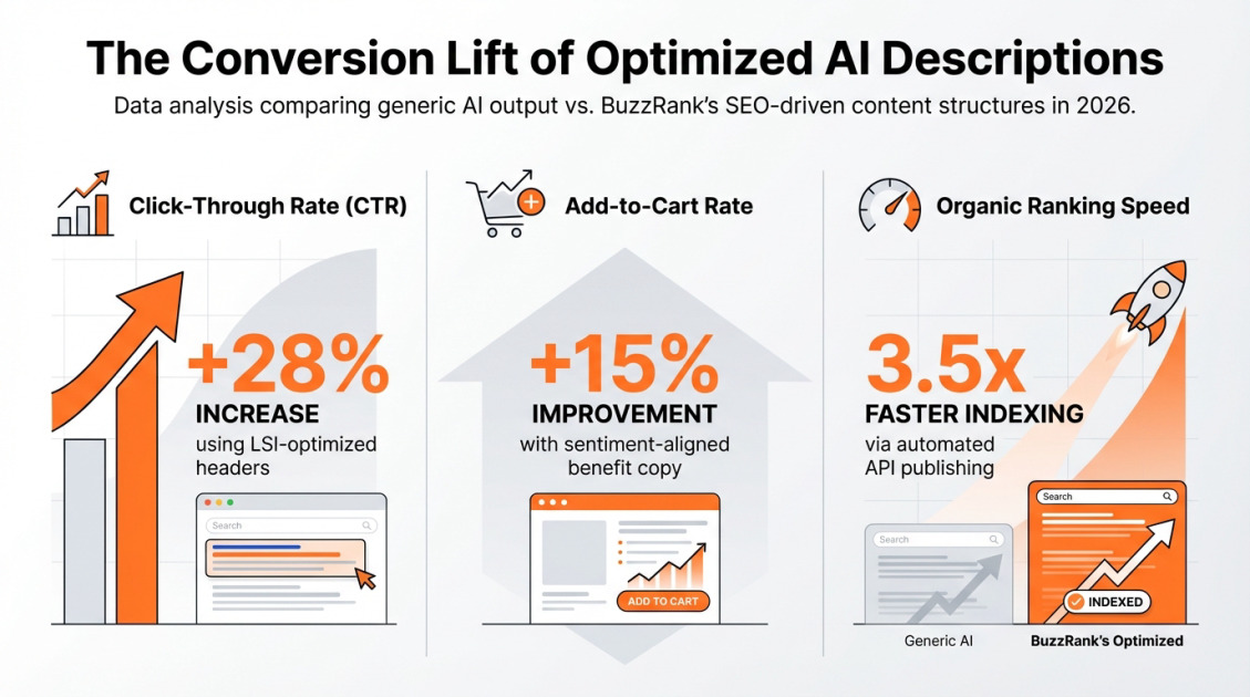 The Conversion Lift of Optimized AI Descriptions