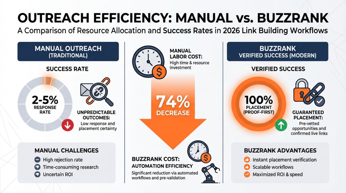 Outreach Efficiency: Manual vs. BuzzRank