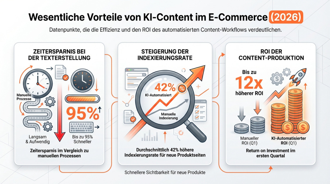 Wesentliche Vorteile von KI-Content im E-Commerce (2026)