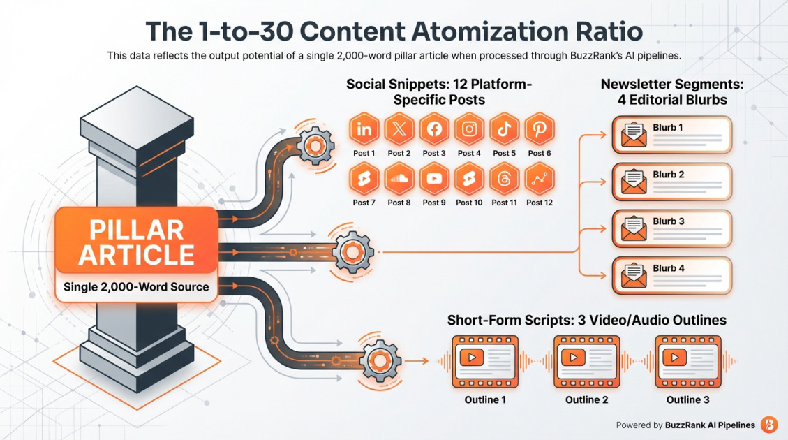 The 1-to-30 Content Atomization Ratio